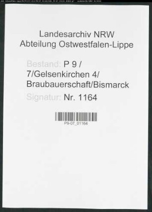 Sterberegister Standesamt Gelsenkirchen 4 Braubauerschaft Bismarck