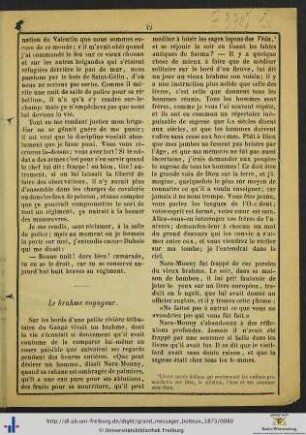 Le brahme voyageur.