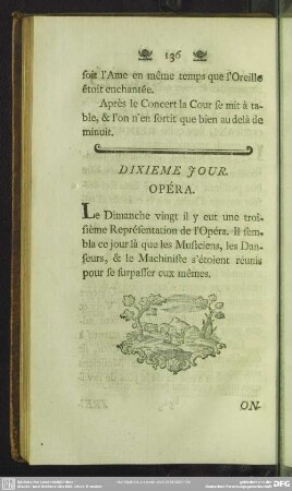 Dixieme Jour. Opéra