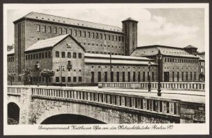 Ansichtskarte Umspannwerk, Kottbuser Ufer an der Hobrechtbrücke