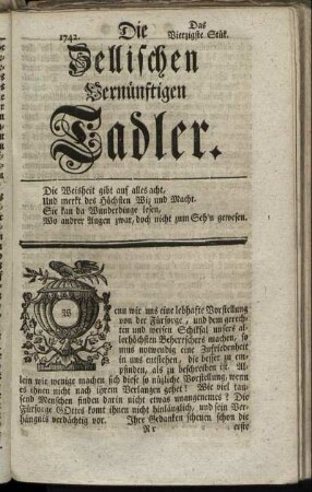 1742. Das Vierzigste Stük.