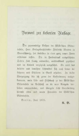 Vorwort zur siebenten Auflage