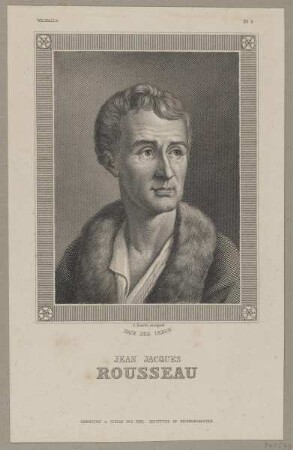 Bildnis des Jean Jacques Rousseau
