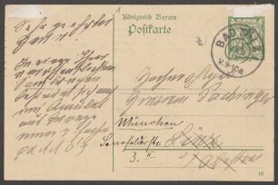 Nachlass von Anton Max Pachinger (1864-1938): Brief von Max Höfler an Anton Maximilian Pachinger - BSB Pachingeriana I. Höfler, Max