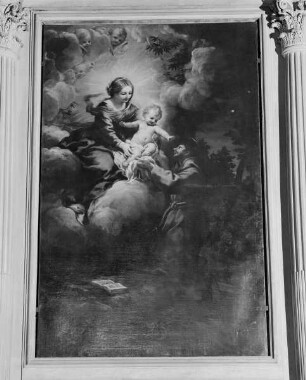 Altar der Familie Montauti — Maria gibt dem Heiligen Franziskus das Christuskind