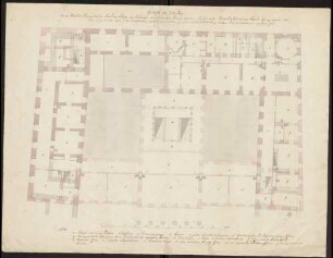 Hechingen: Neues Schloss, Grundriss Beletage