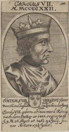 Bildnis des Carolus VII., König von Frankreich