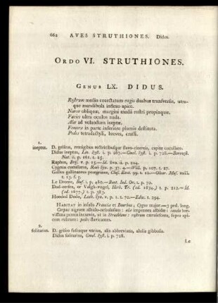 ORDO VI PASSERES STRUTHIONES