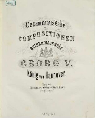 Gesamtausgabe der Compositionen. 2. Vierhändige Compositionen für Pianoforte. - 3 Bl., 149 S.