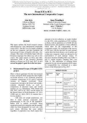 From ICE to ICC: The new International Comparable Corpus