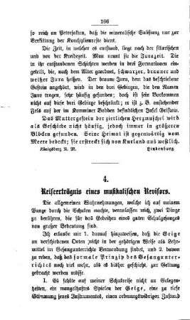 Reiseerträgnis eines musikalischen Revisors