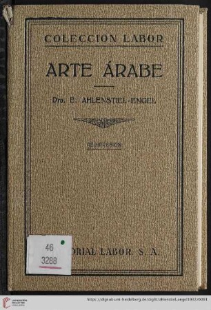 Band 100 (Sección 4, Artes plásticas): Colección Labor: Arte árabe