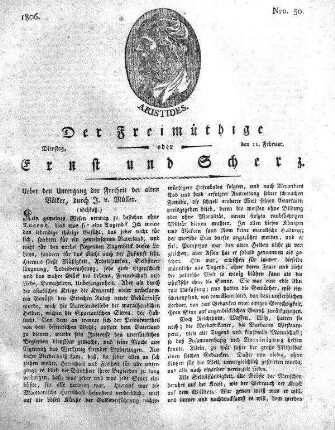 Nro. 30, Dienstag den 11. Februar 1806