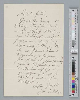 Brief an Otto Dessoff