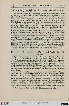 P. Heckers Fresken in St. Alban, Köln