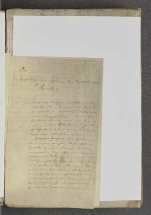 Brief an die Stadtbibliothek Hamburg mit Mitteilung über die Beurteilung des Cod. hist. litt. 2° 20 durch Karl Zangemeister, undatiert, wohl um 1880.