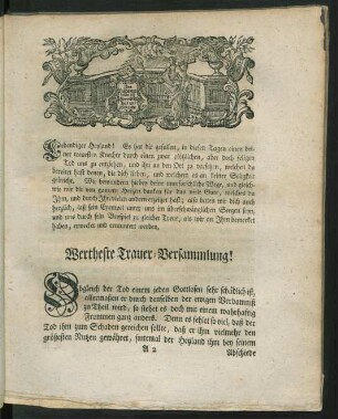 Wertheste Trauer-Versammlung!