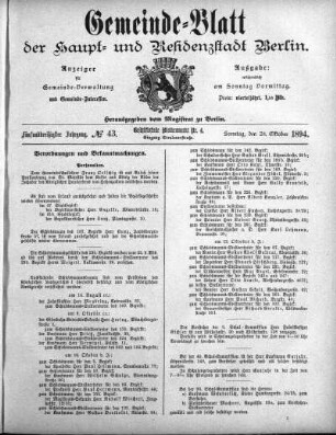 1894,43: No. 43, 28. Oktober 1894