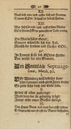 Am Sonntage Septuagesimæ, Matth. 20.