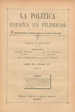 Núm. 37. 5 Julio 1892