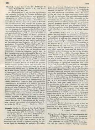 373-374 [Rezension] Michaelis, Wilhelm, Pastoralbriefe und Gefangenschaftsbriefe
