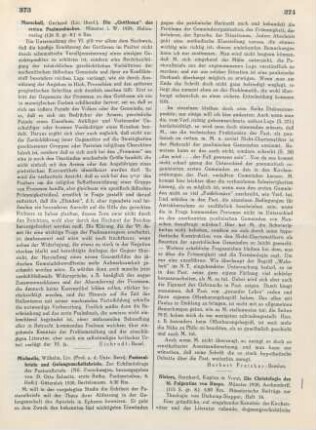 373-374 [Rezension] Michaelis, Wilhelm, Pastoralbriefe und Gefangenschaftsbriefe