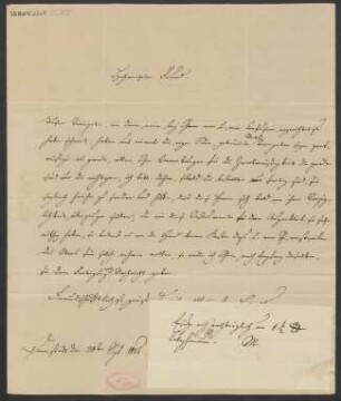 Brief an B. Schott's Söhne : 30.09.1835