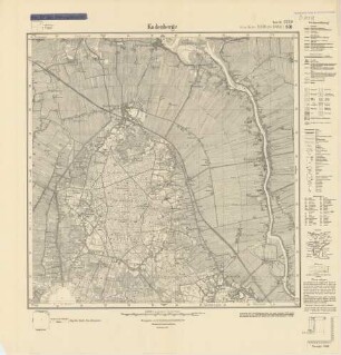 2220 (alte Nr.: 831) Kadenberge, Meßtischblatt (4cm - Karte)