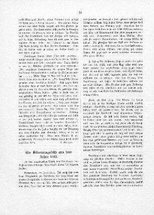 Eine merkwürdige Stimme aus dem Jahre 1806