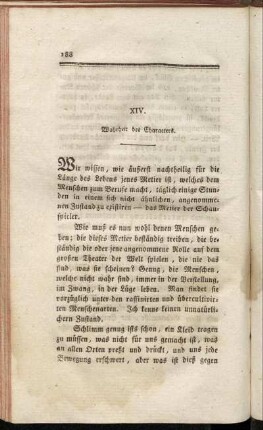 XIV. Wahrheit des Characters.