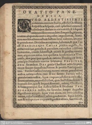 Oratio Panegyrica