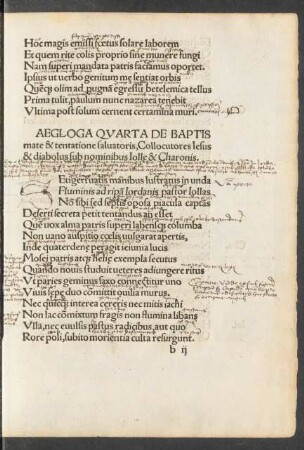 Aegloga Quarta De Baptismate & tentatione salvatoris ...