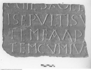 Fragment eines Epitaphs