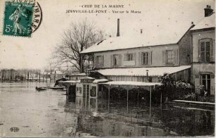 Crue de la Marne / Joinville-Le-Pont - Vue sur la Marne