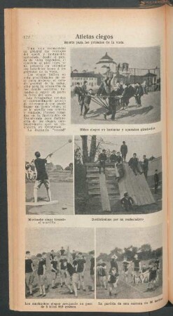 Atletas ciegos : Sports para los privados de la vista