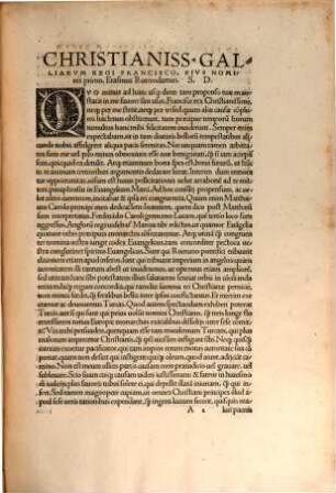Paraphraseon D. Erasmi Roterodami in nouum Testamentum : uidelicet in quatuor Euangelia & Acta apostolorum, quarum bona pars nu[n]c recens nata est, omnes ab ipso autore non oscitanter recognitae, 1,[2]. In Evangelivm Marci Paraphrasis