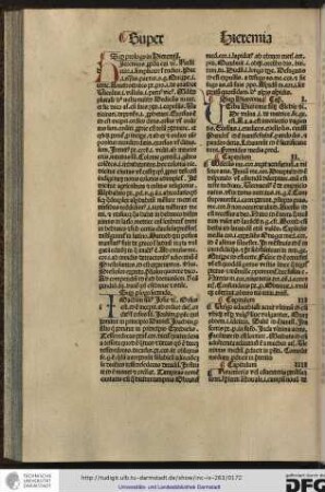 Super Hieremia. Capitulum I.