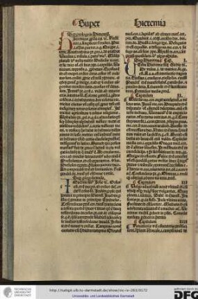 Super Hieremia. Capitulum I.