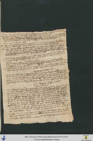 Eingelegtes handschriftlich beschriebenes Blatt