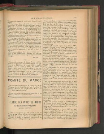 L'Étude Des Ports Du Maroc.