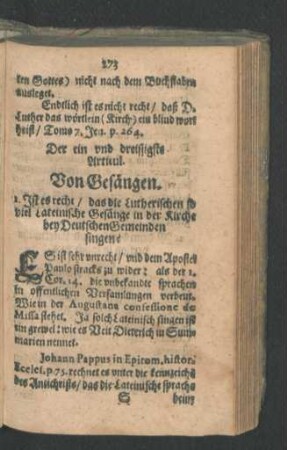 Der ein und dreissigste Articul - Der viertzigste Articul.