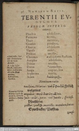 Terentii Eunuchus