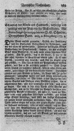 Schauplatz der Künste und Handwerke. Bd.13.