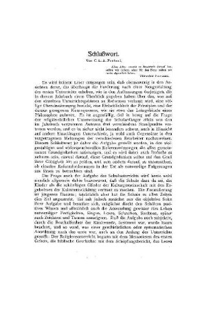 Schlußwort
