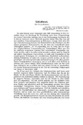 Schlußwort