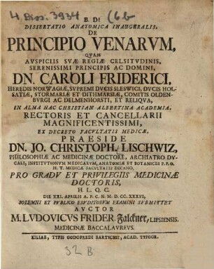 De principio venarum