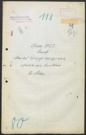 1921/22: Bericht über das Schuljahr ... - 1921/22