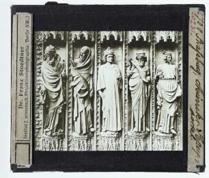 Straßburg, Münster : Hauptportal, Gewändefiguren