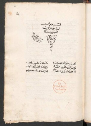 Dīwān aš-Šāʽira al-adība aš-šahīra bi-'l-Ḫansāʾ bint ʽAmrū Ibn al-Ḥāriṯ aš-Šarīd Ibn Riyāḥ Ibn Yaqẓat