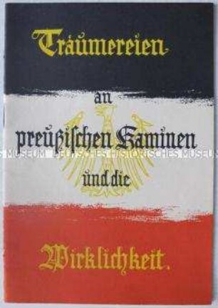 Propagandaschrift der DDR gegen die Aufrüstung der Bundesrepublik